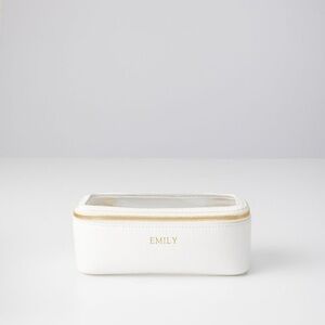 Mark & Graham Clear Travel Cosmetics Case / no embroidery